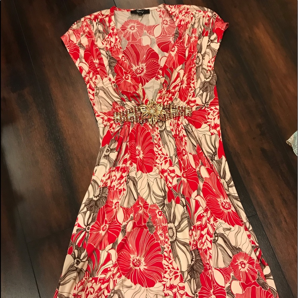 Sky sleeveless dress! Size Large!